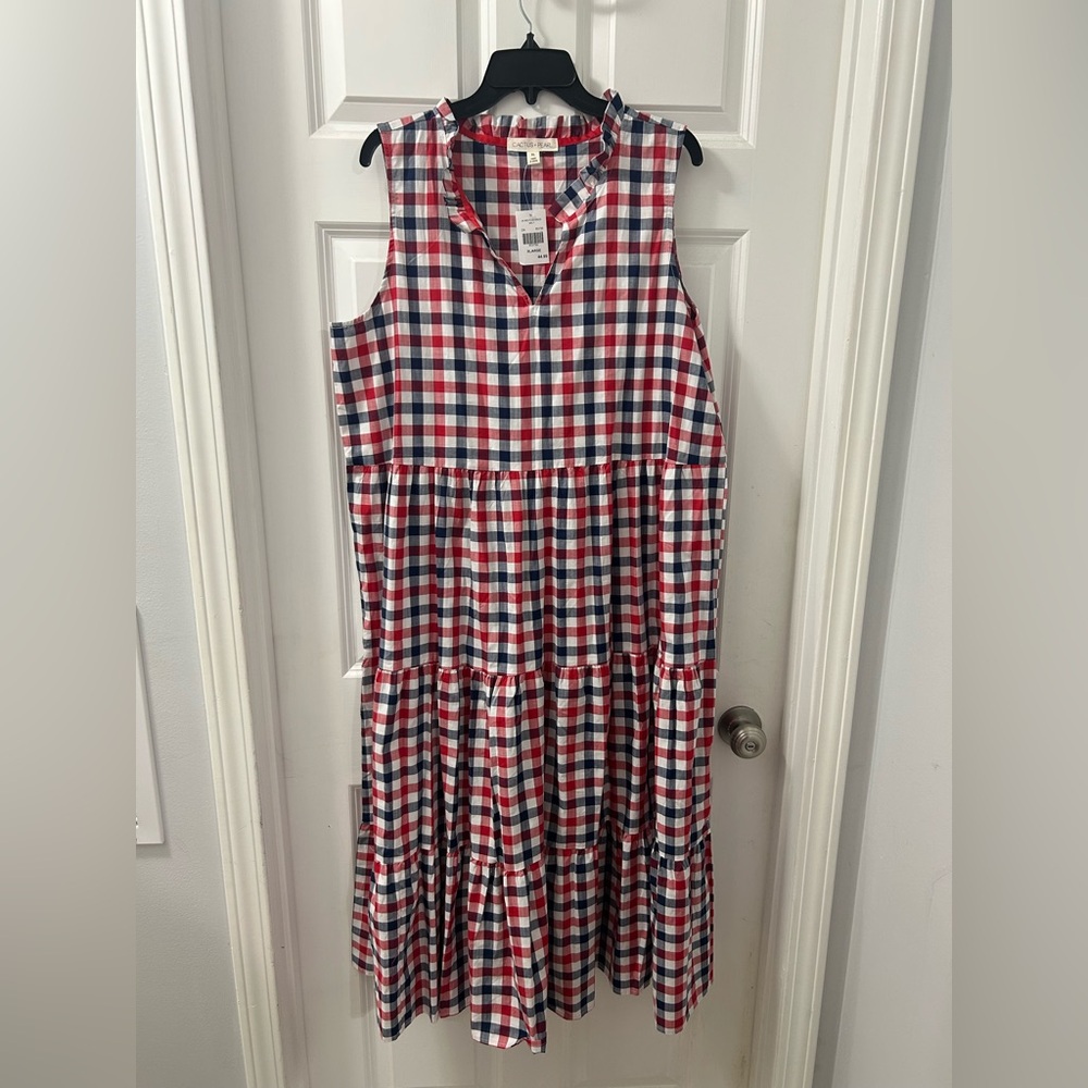Red white and blue maxi